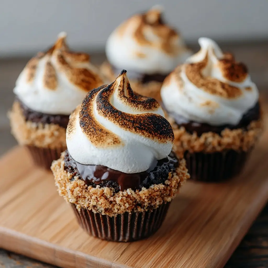 S'mores Campfire Cupcakes