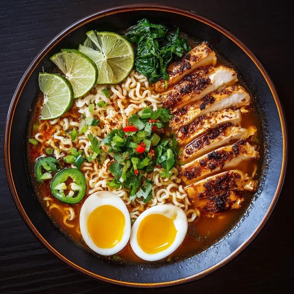 Spicy Chicken Ramen Noodles