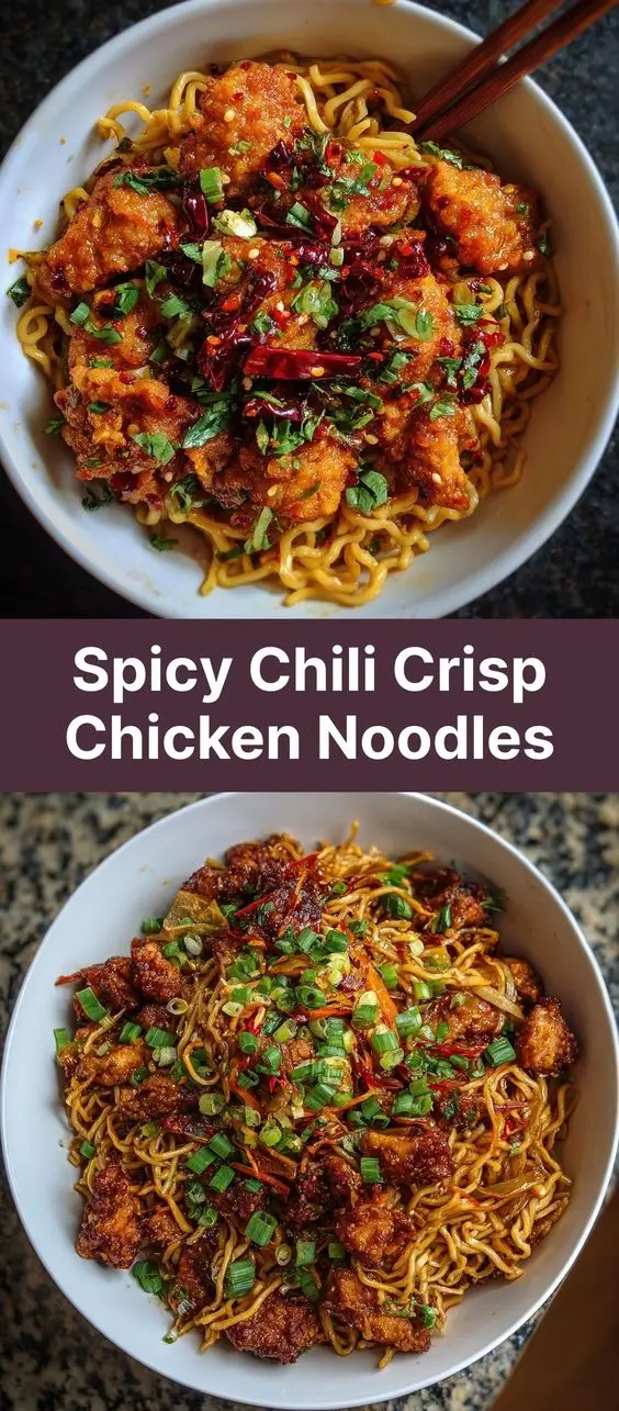 Spicy Chili Crisp Chicken Noodles