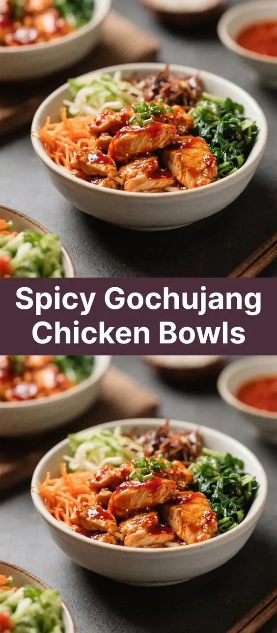 Spicy Gochujang Chicken Bowls