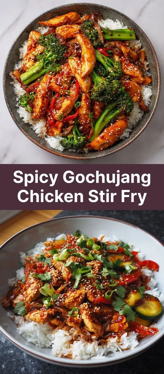 Spicy Gochujang Chicken Stir Fry