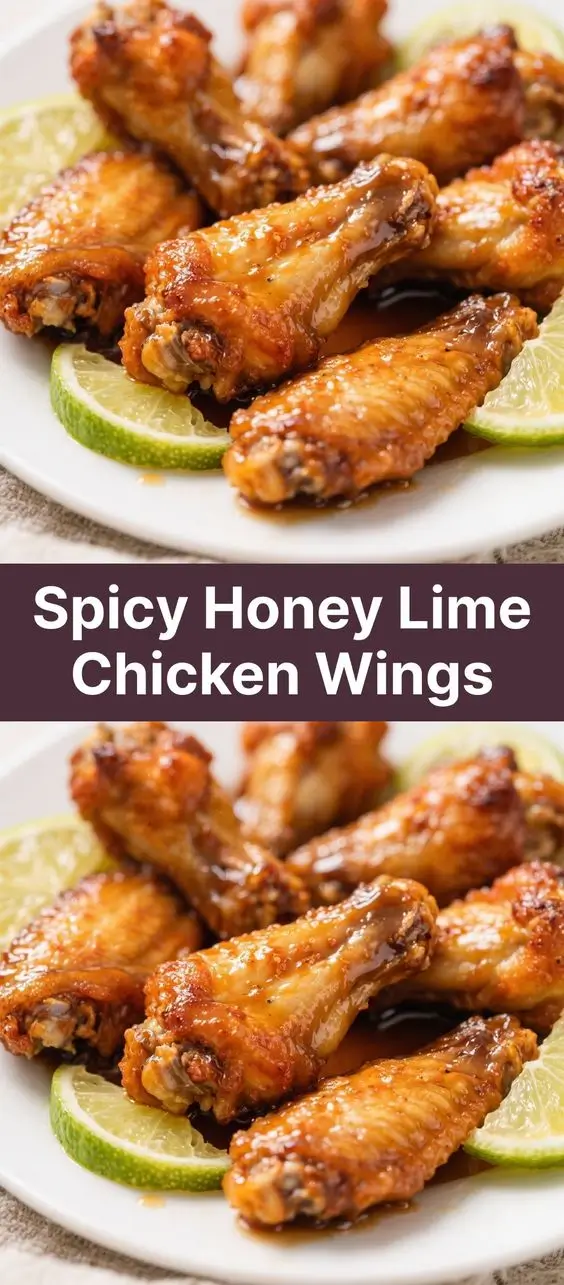 Spicy Honey Lime Chicken Wings