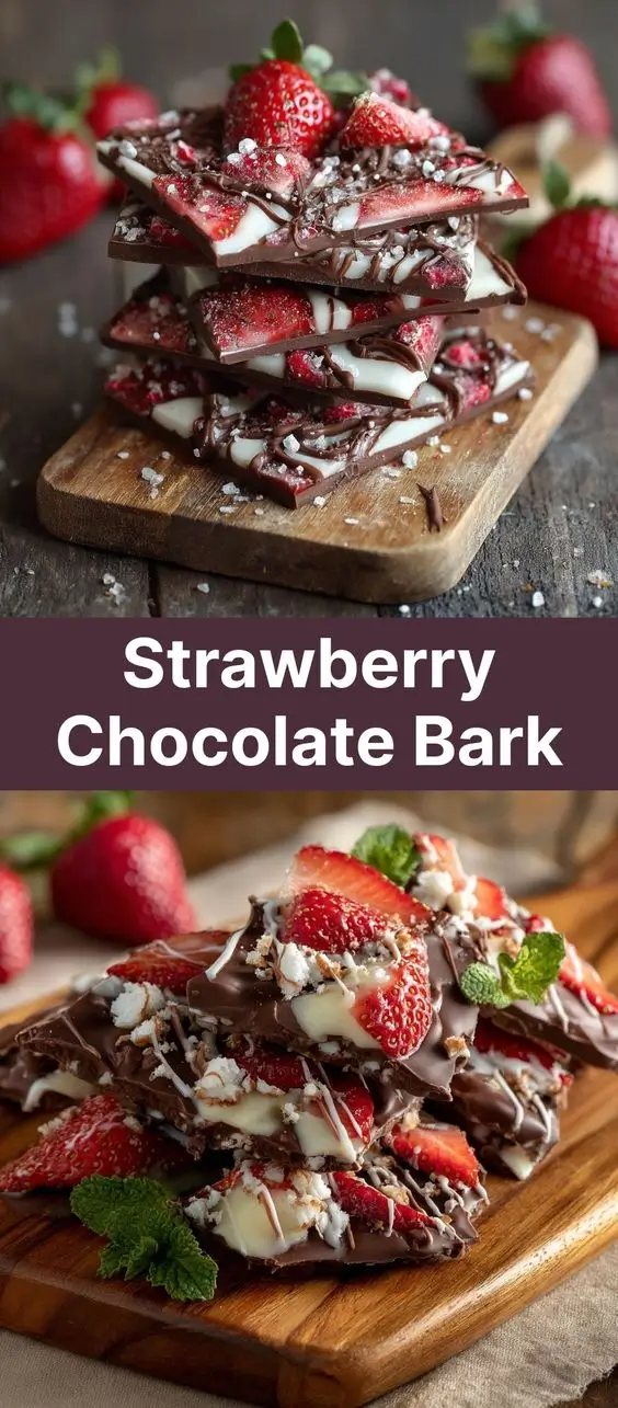 Strawberry Chocolate Bark