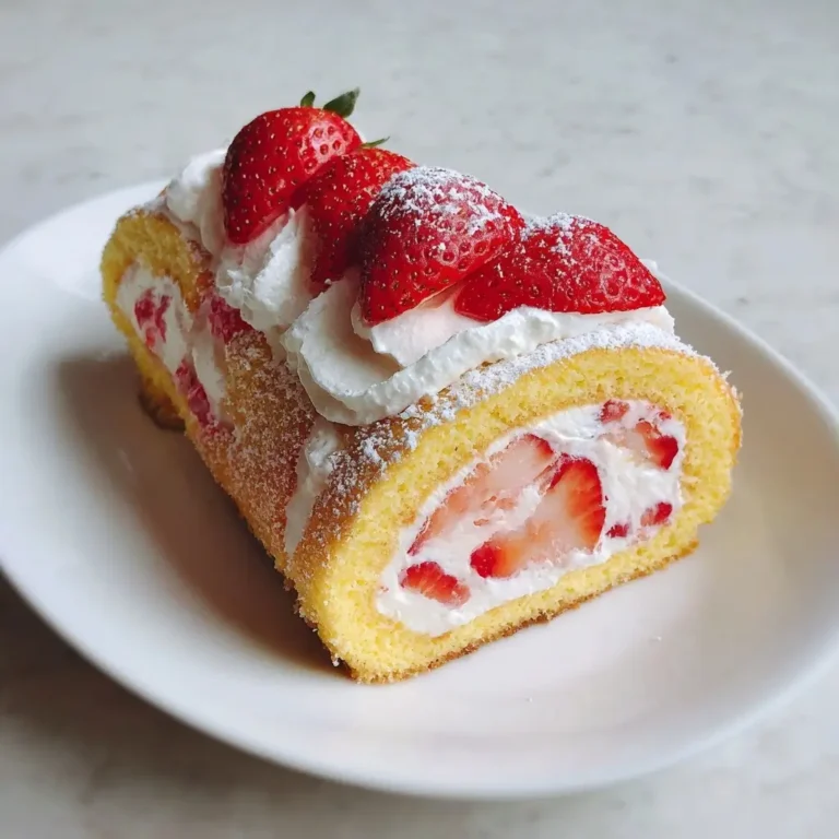Strawberry Cream Swiss Roll