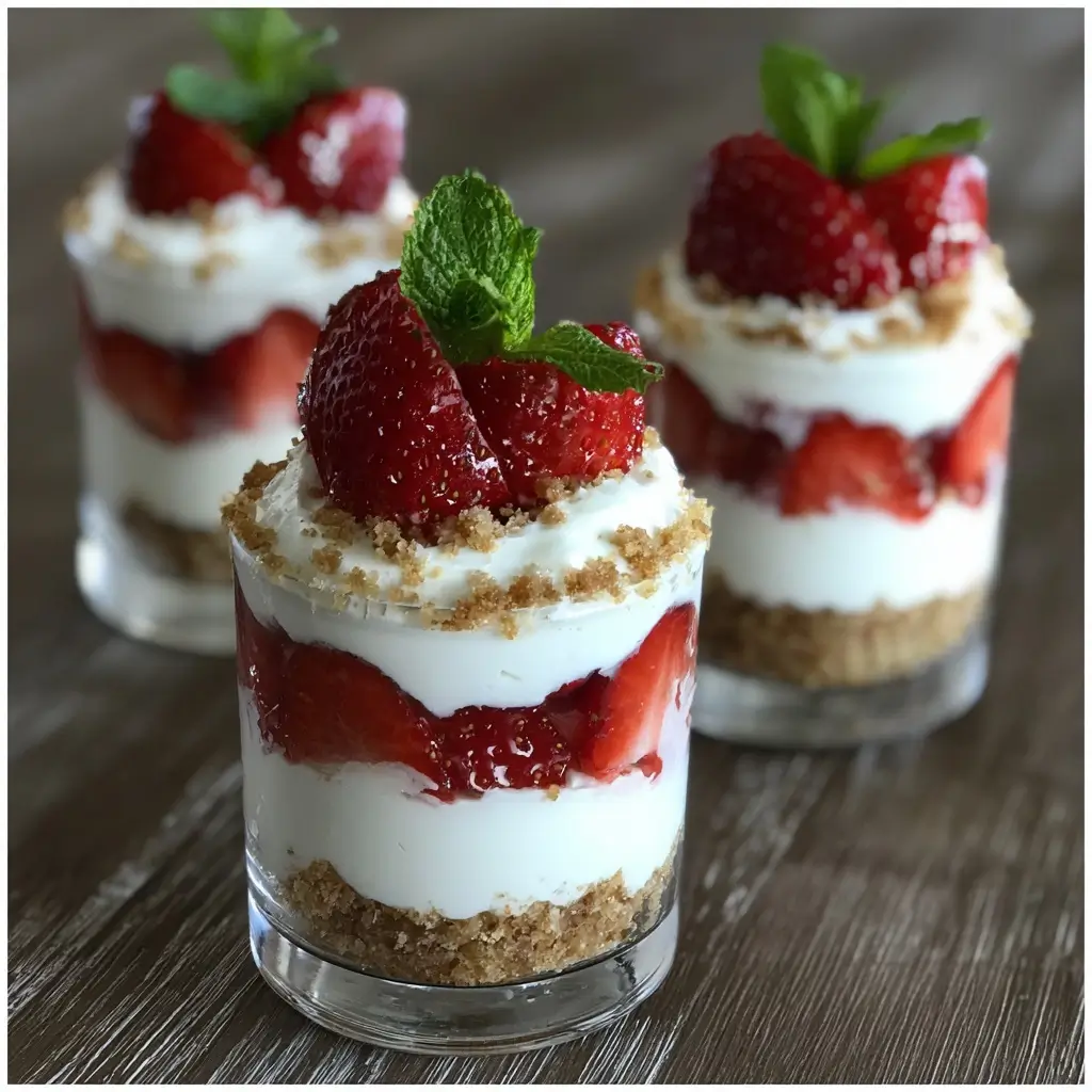 Strawberry Mascarpone Dessert Cups