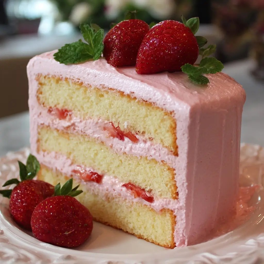 Strawberry Milk Cake