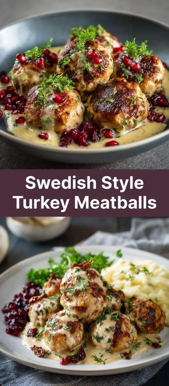 Swedish Style Turkey Meatballs