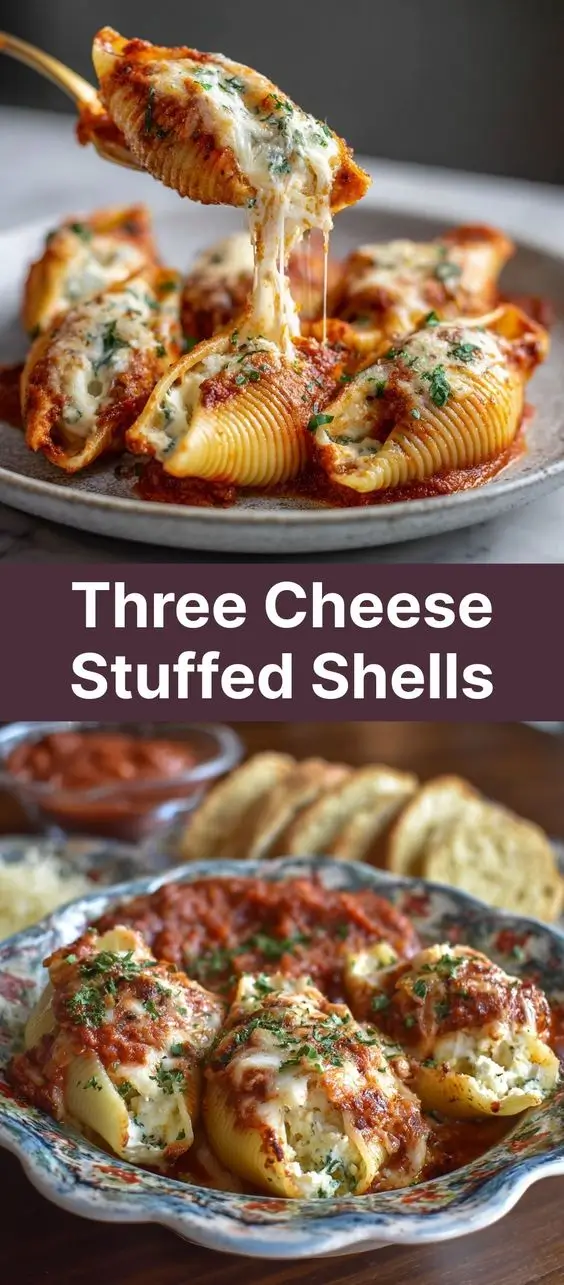 Three Cheese Stuffed Shells