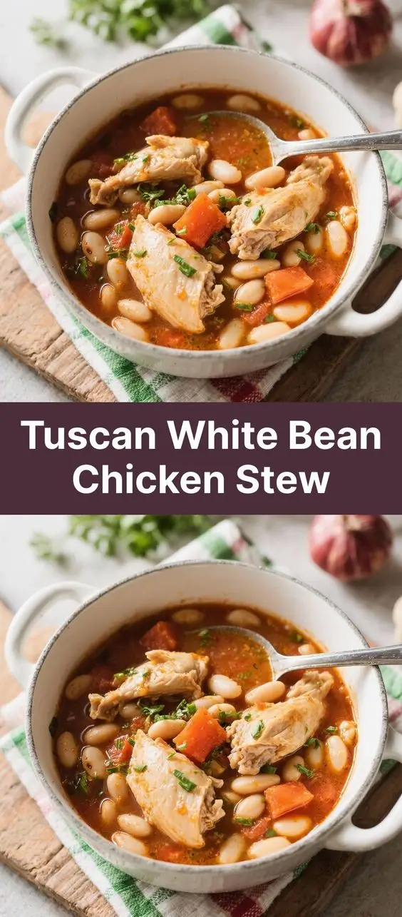 Tuscan White Bean Chicken Stew