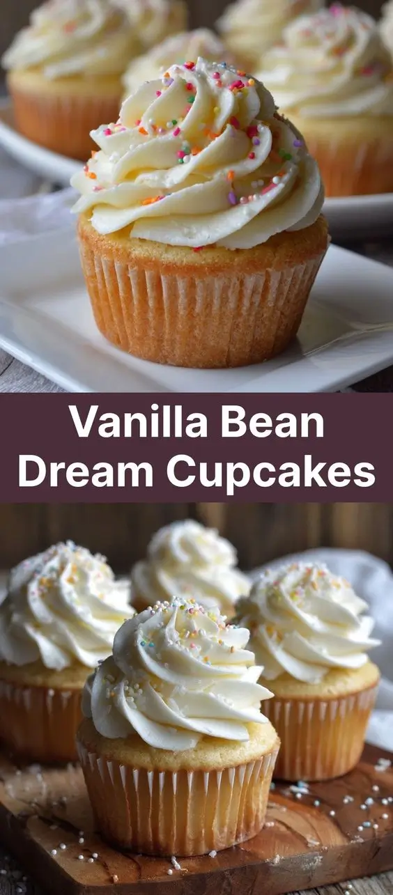 Vanilla Bean Dream Cupcakes