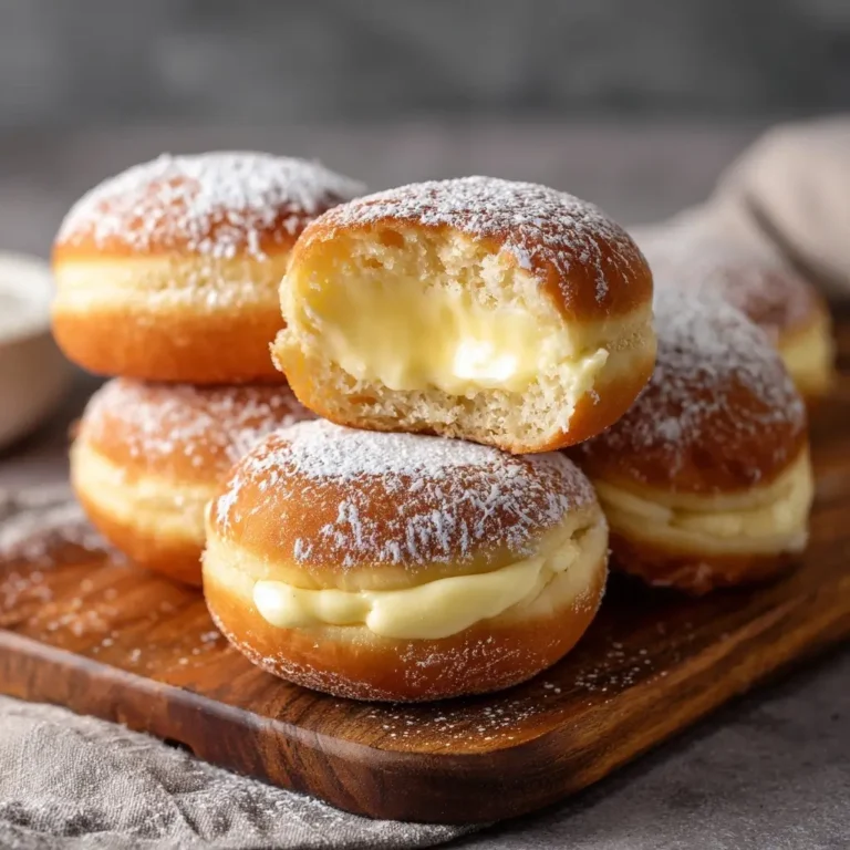 Vanilla Custard Filled Donuts