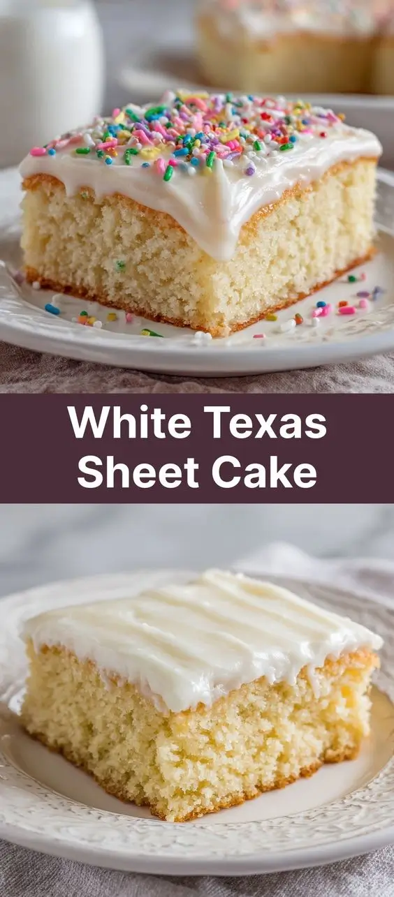 White Texas Sheet Cake