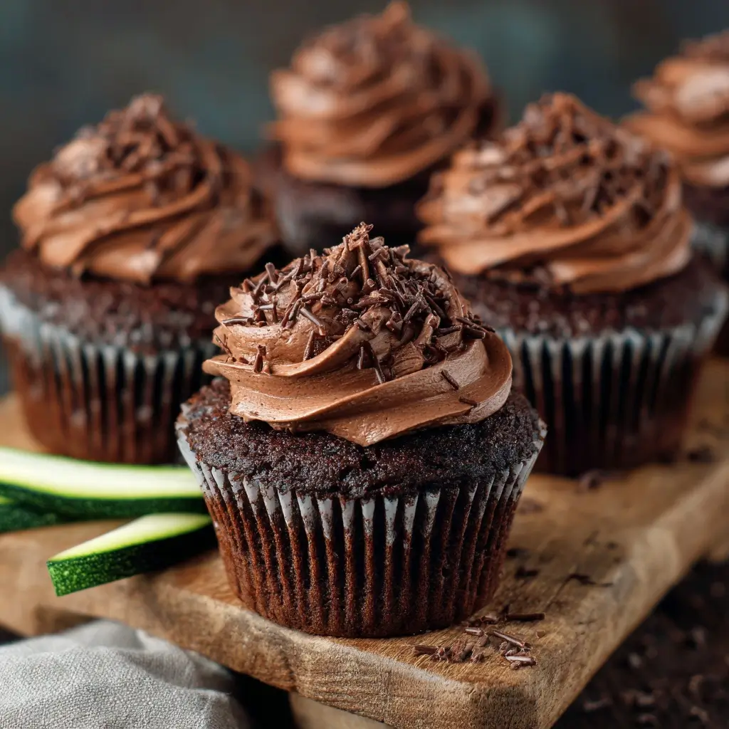 Zucchini Chocolate Cupcakes