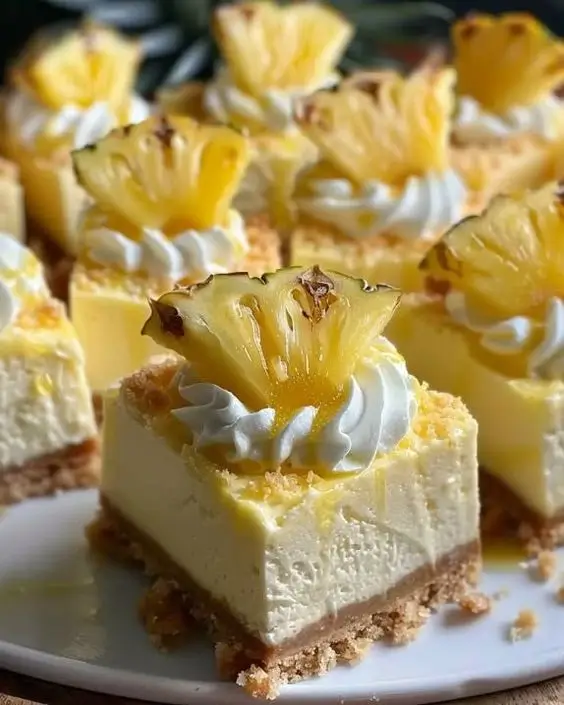 ineapple Mousse Cheesecake Bars