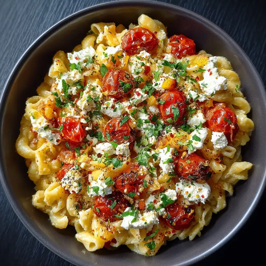 Baked Feta Pasta with Cherry Tomatoes