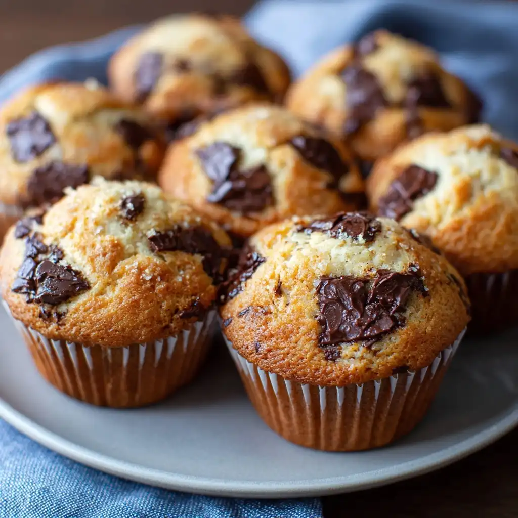 Bakery Style Chocolate Chunk Muffins