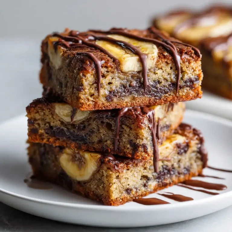 Banana Chocolate Brownie Bars