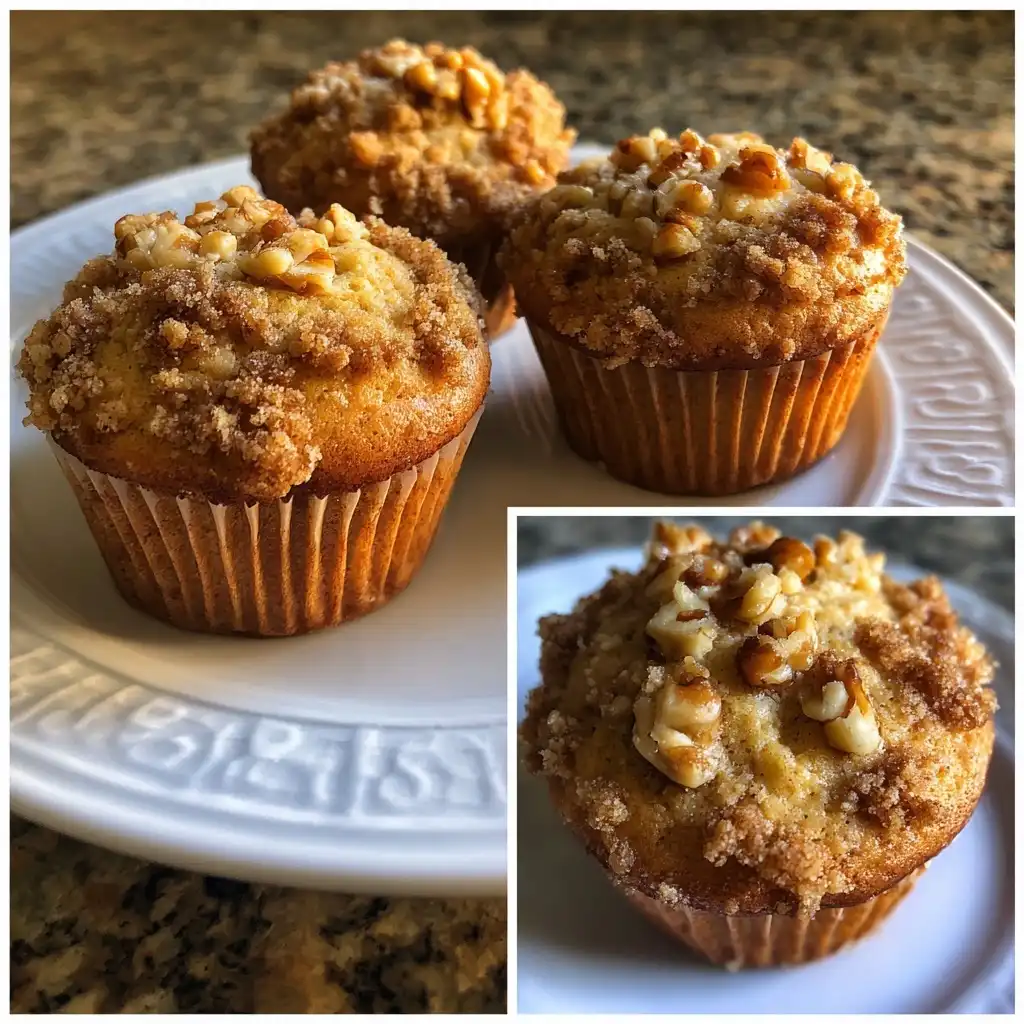 Banana Nut Streusel Muffins