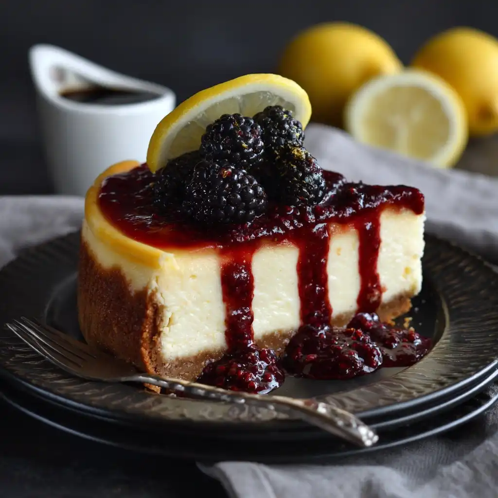Blackberry Lemon Cheesecake