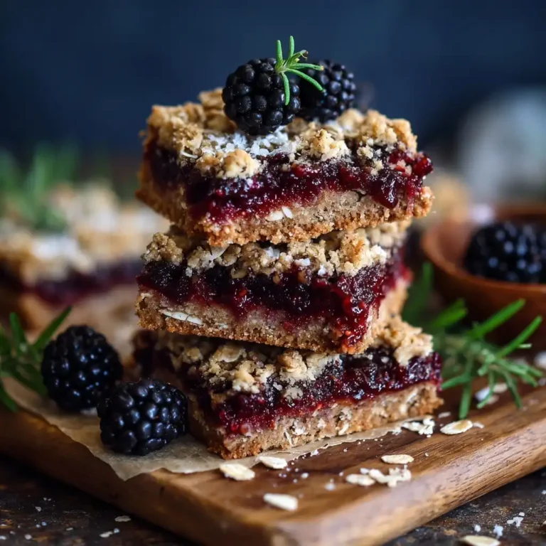 Blackberry Oat Bars