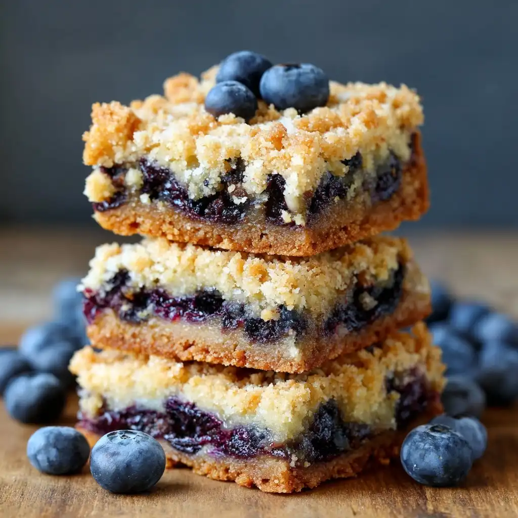 Blueberry Blondie Bars