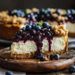 Blueberry Crumble Cheesecake