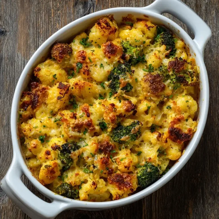 Broccoli Cauliflower Cheese Casserole