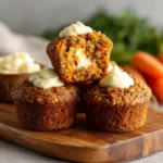Carrot Cake Muffins with Cream Cheese Filling
