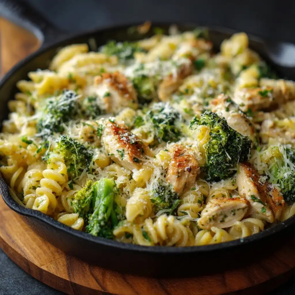 Cheesy Broccoli Chicken Pasta