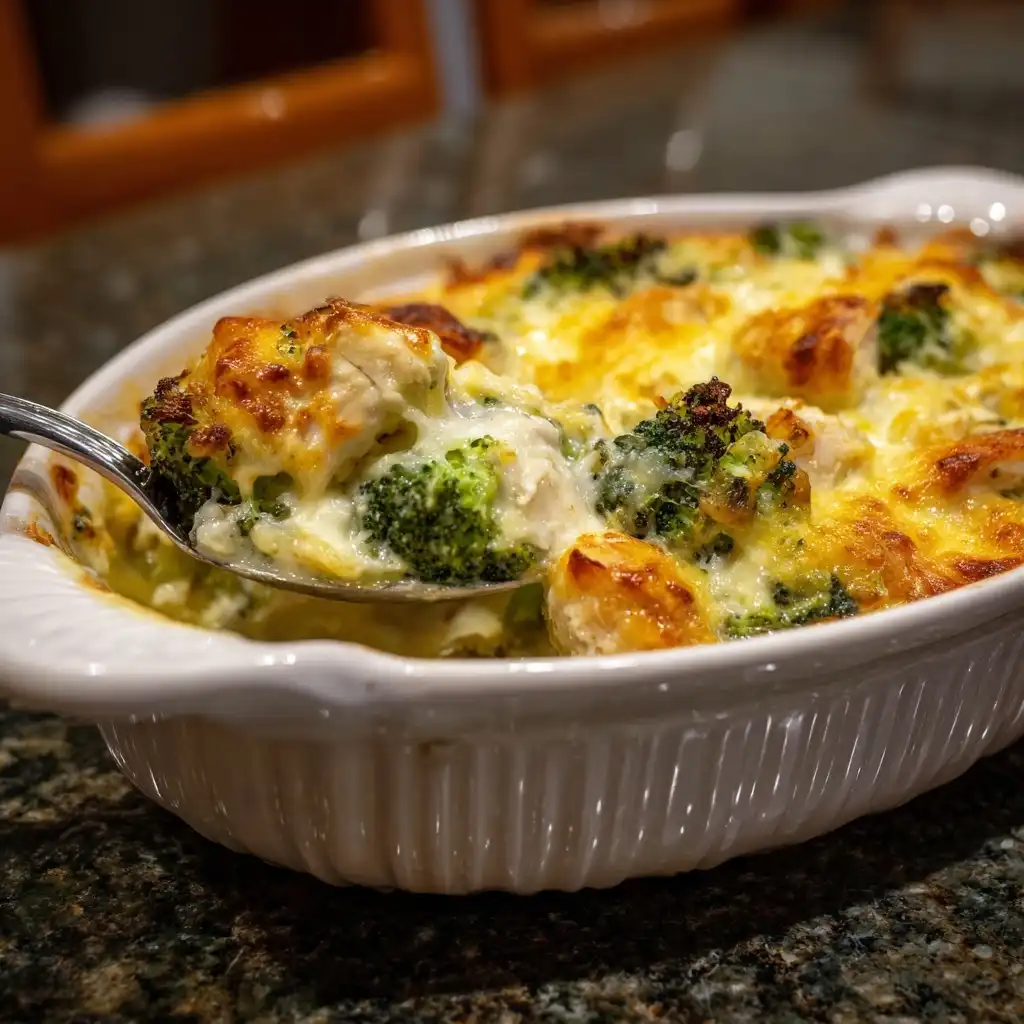 Cheesy Chicken and Broccoli Bake