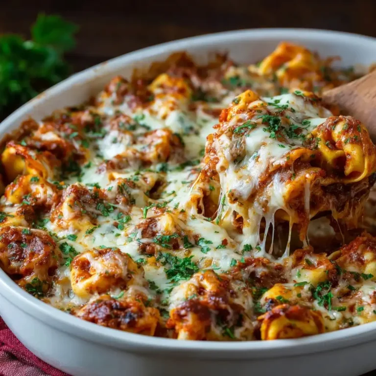 Cheesy Tortellini Bake