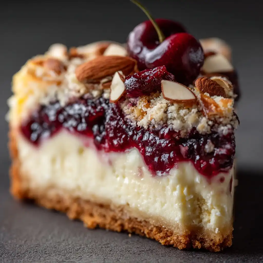 Cherry Almond Cheesecake