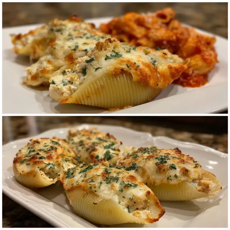 Chicken Alfredo Stuffed Shells