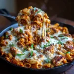 Chicken Parmesan Pasta Skillet