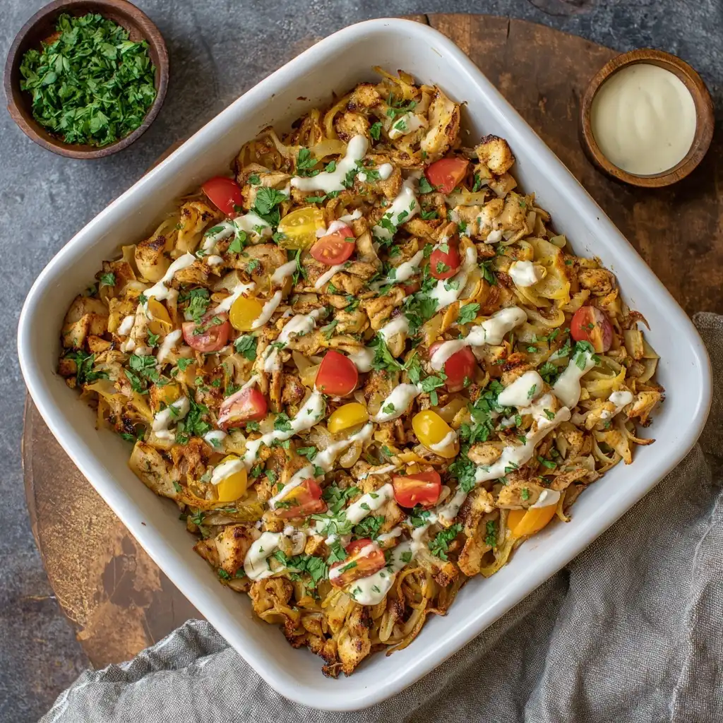 Chicken Shawarma Casserole