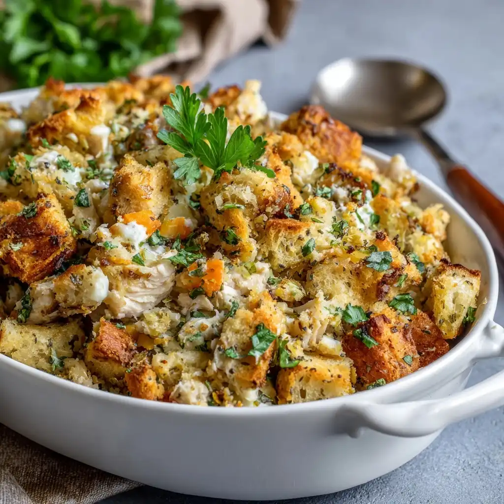 Chicken Stuffing Casserole