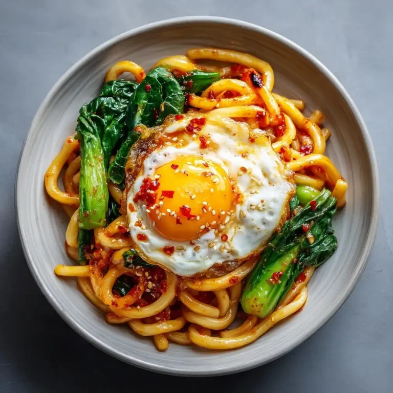 Chili Garlic Udon Noodles