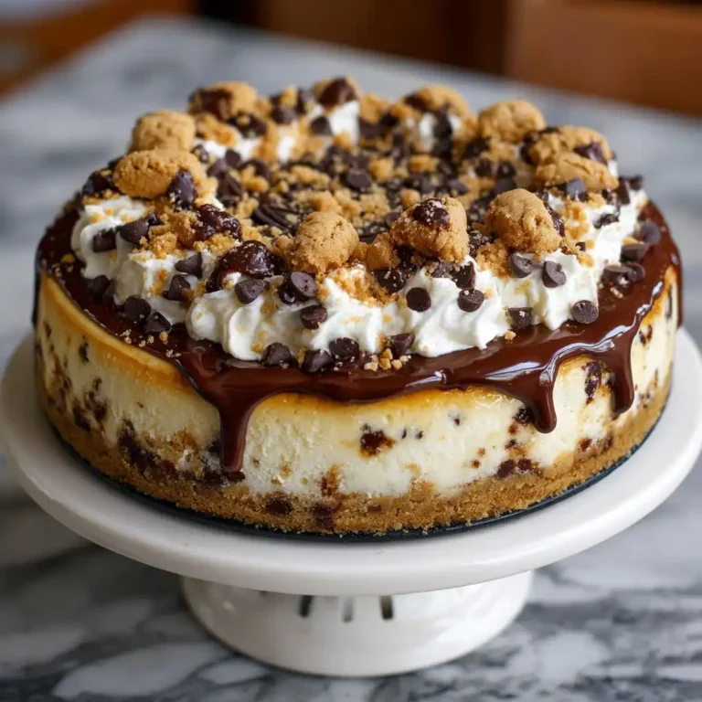 Chocolate Chip Cookie Dough Cheesecake