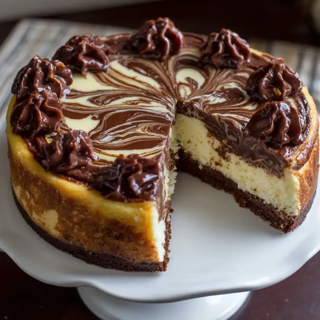 Chocolate Marble Cheesecake