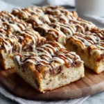Cinnamon Roll Blondie Bars