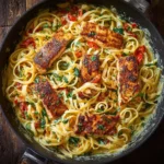 Creamy Cajun Salmon Pasta