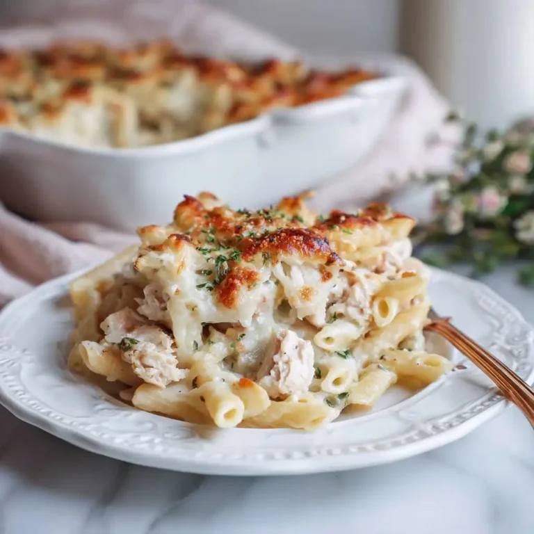 Creamy Chicken Alfredo Bake