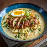 Creamy Garlic Chicken Ramen