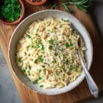 Creamy Garlic Parmesan Orzo