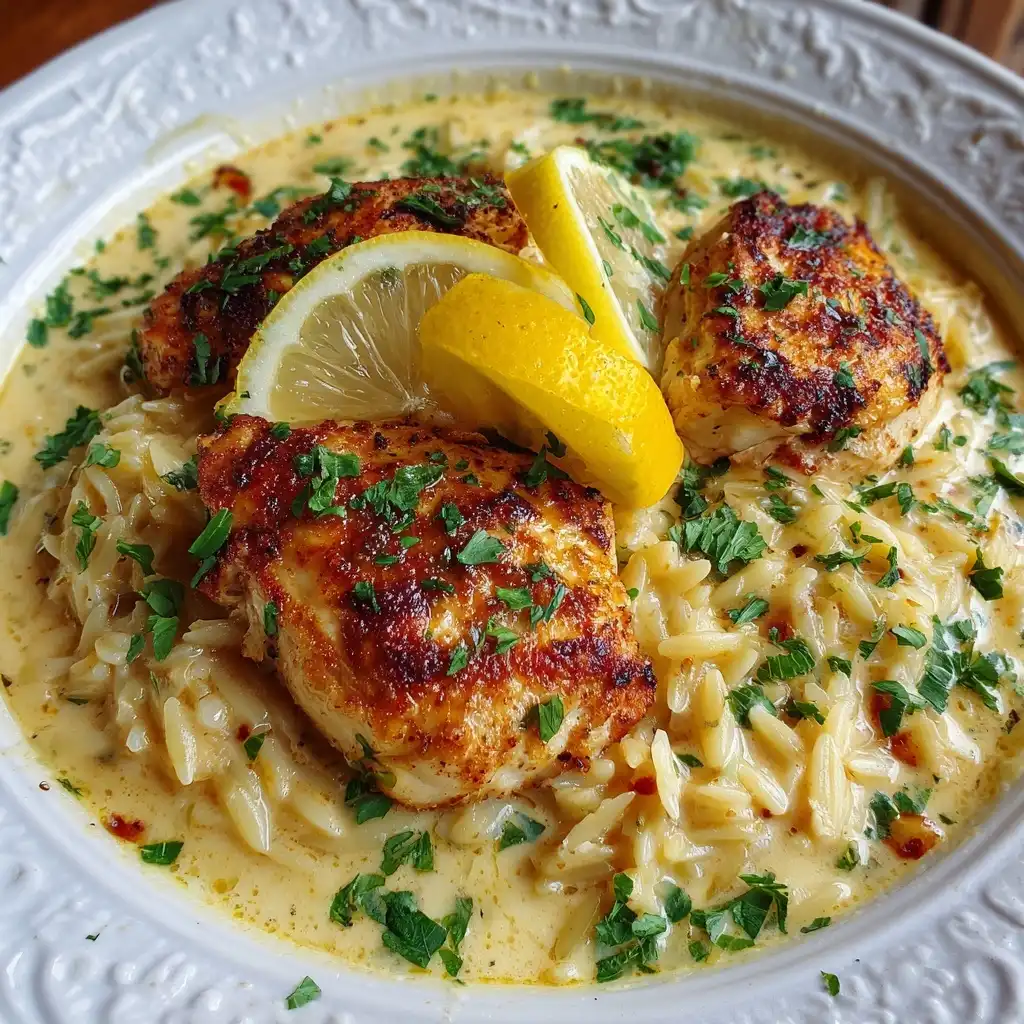 Creamy Lemon Chicken Orzo