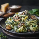 Creamy Spinach Mushroom Pasta