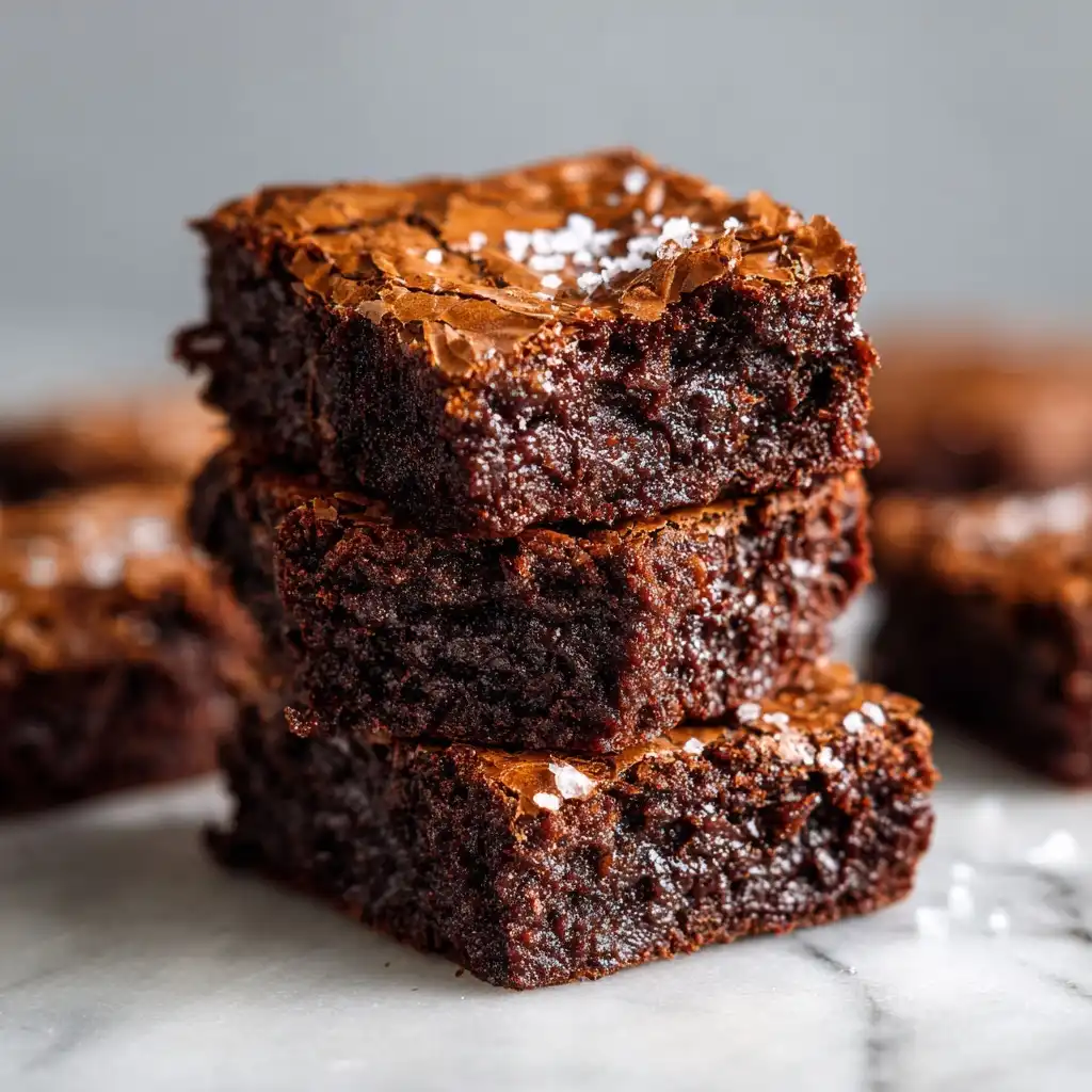 Crinkle Top Chewy Brownies