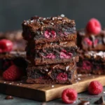 Dark Chocolate Raspberry Brownies