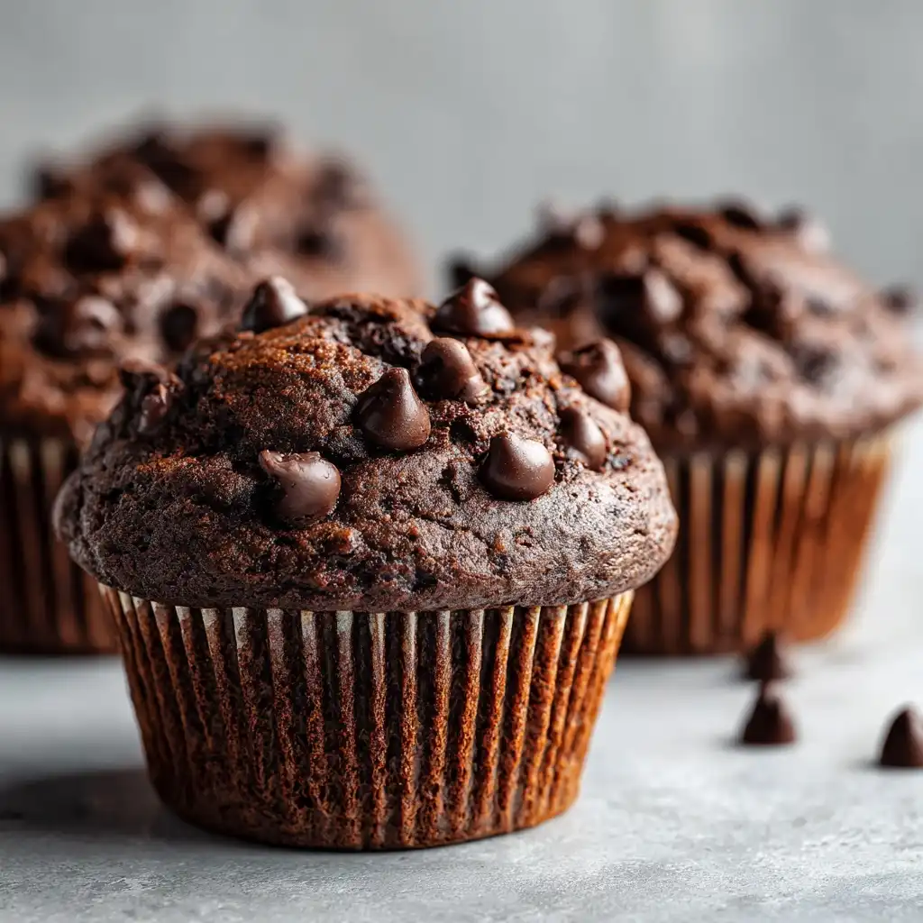Double Chocolate Chip Muffins