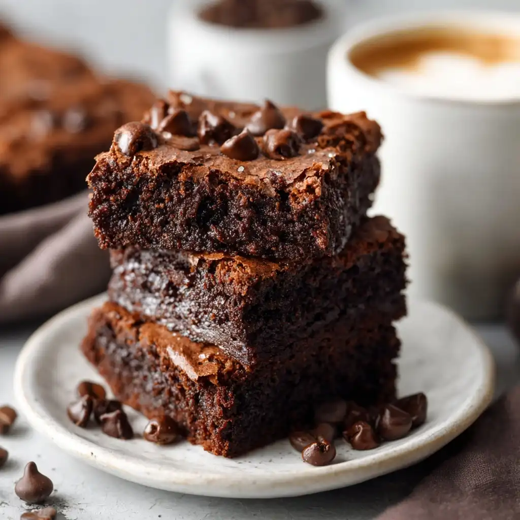 Espresso Chocolate Chip Brownies